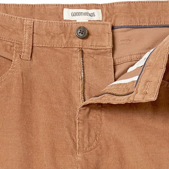 GOODTHREADS Straight-Fit 5-Pocket Comfort Stretch Corduroy Pants  NEW WITH TAGS! - Picture 6 of 7